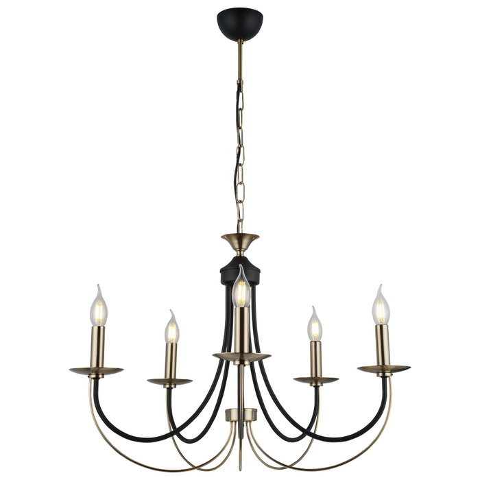 Opviq Ferra - 52-05 Candelabro de Metal en Laca Antigua